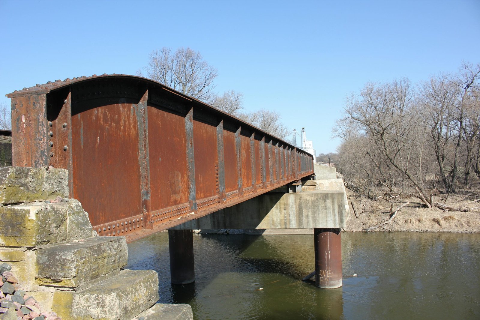 Looking east